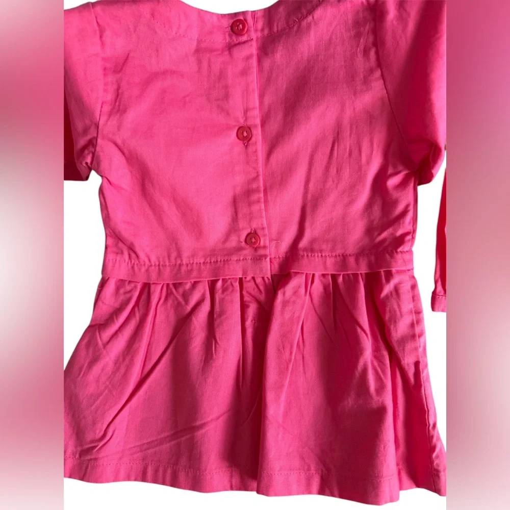NWT! Carter's pink embroidered peplum top and leggings set 12M